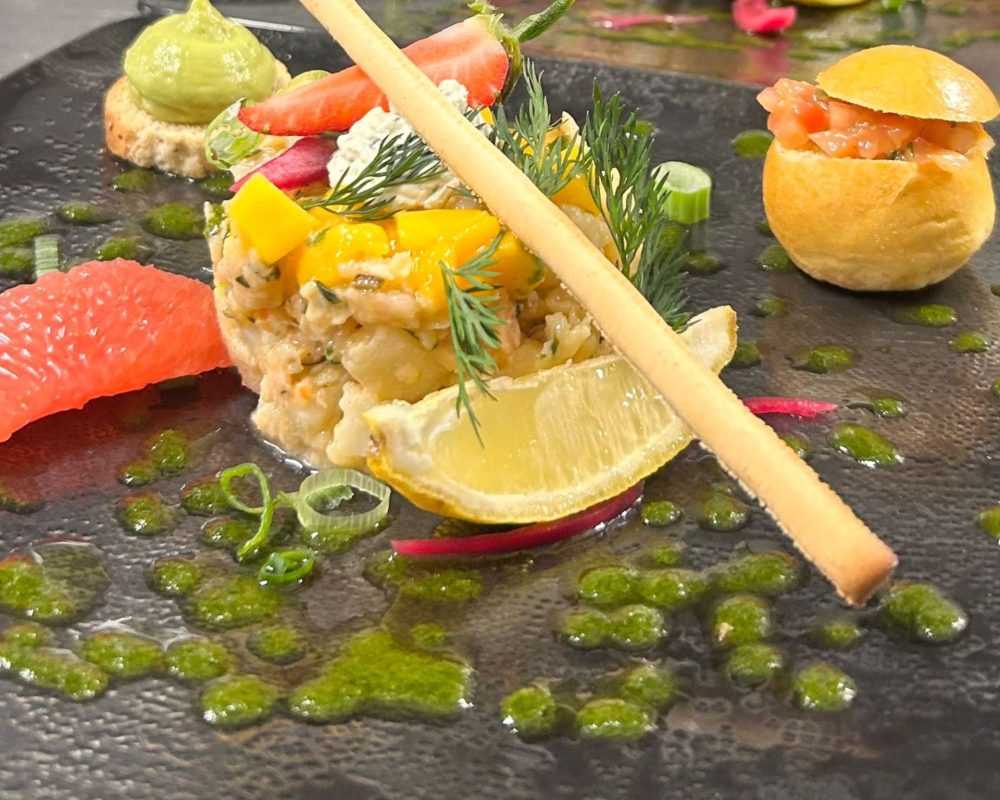 trio de tartare à la mangue Le Lodge 83